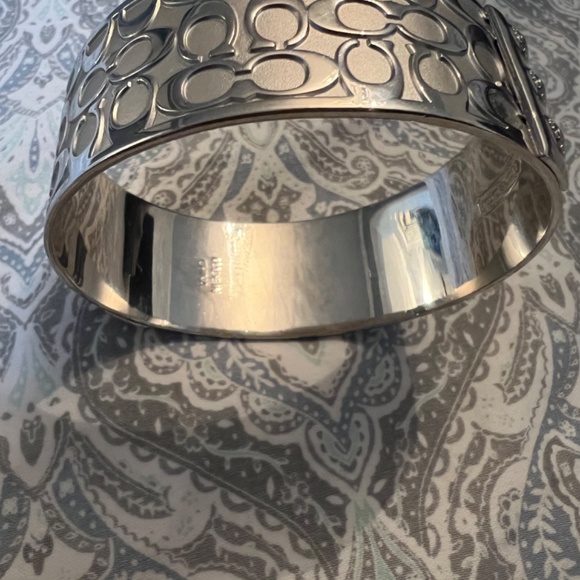 Coach silver bangle bracelet - Picture 6 of 8
